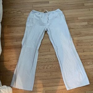 Women’s White Striped Pants